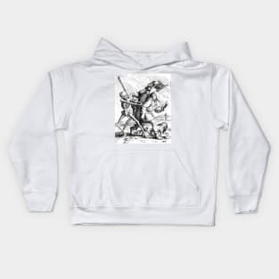 The Pedlar, the Dance of Death - Hans Holbein Kids Hoodie